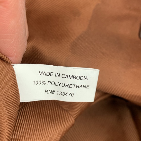 Frye & Co Shoulder Crossbody bag Matching Wallet set Zip close Brown brass NWOT - Picture 10 of 16